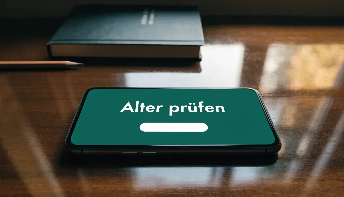 Ein Richterhammer aus Holz liegt auf einer polierten Tischplatte, daneben fällt weiches Licht aus einem Fenster.