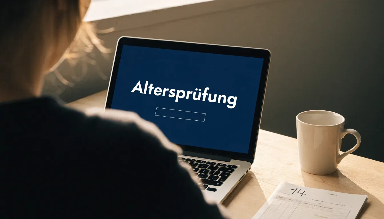 Eine alte Holzbrücke führt über einen Bergbach im Morgenlicht, Tannen säumen das Ufer